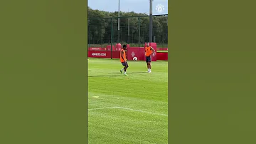 Amad With The Rabona Finish In Training 