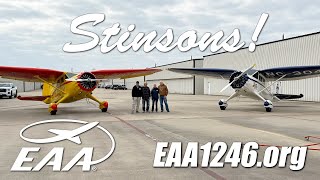 EAA Chapter 1246 Coffee and Donuts - 2 Stinsons in Attendance!