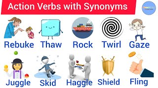 Action Verbs with Synonyms | Vocabulary words | Listen and Learn | #learnenglish #synonyms Information