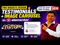 Pro Website Design Trick 🔥 Testimonials + Image Carousel in Elementor (Hindi 2026)