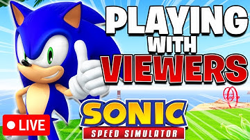 LIVE Playing WITH VIEWERS in Sonic Speed Simulator! (CHARITY STREAM!)