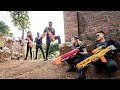 Ltt game nerf war  three special police warriors seal x nerf guns fight crime group mr close crazy