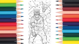 Coloring Naruto With Kurama | Color Fan Game: Android / IOS screenshot 2