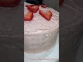 FRESH STRAWBERRY CAKE RECIPE BELOW 🍓No Food Coloring or Articficial Flavoring #strawberrycake
