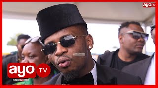 DIAMOND PLATNUMZ KAFUNGUKA MSIBANI KWA MAGUFULI BAADA YA KUSHIRIKI IBADA YA MAZISHI YAKE