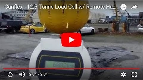 Canflex - 12.5 Tonne Load Cell w/ Remote Hand Set