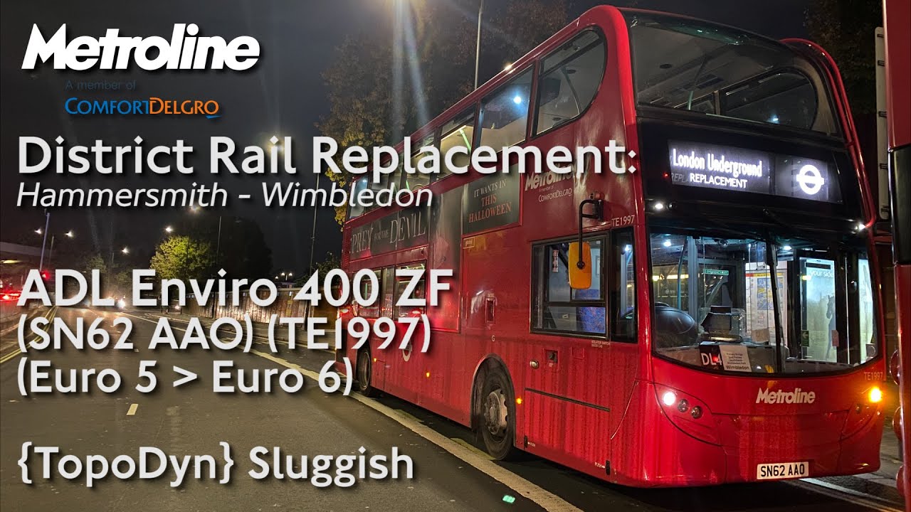 {TopoDyn} Sluggish | District Rail Rep (DL-4) | SN62 AAO (TE1997) | ADL Enviro 400 ZF