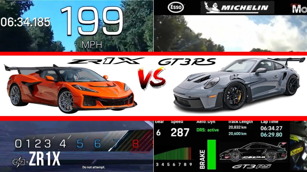 Corvette ZR1X vs Porsche 911 GT3 RS: Nürburgring Lap Time Shock