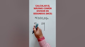 Calcular el máximo común divisor en segundos