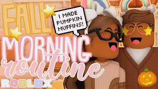 Our Fall Morning Routine *RAINY DAY* Roblox Bloxburg Roleplay