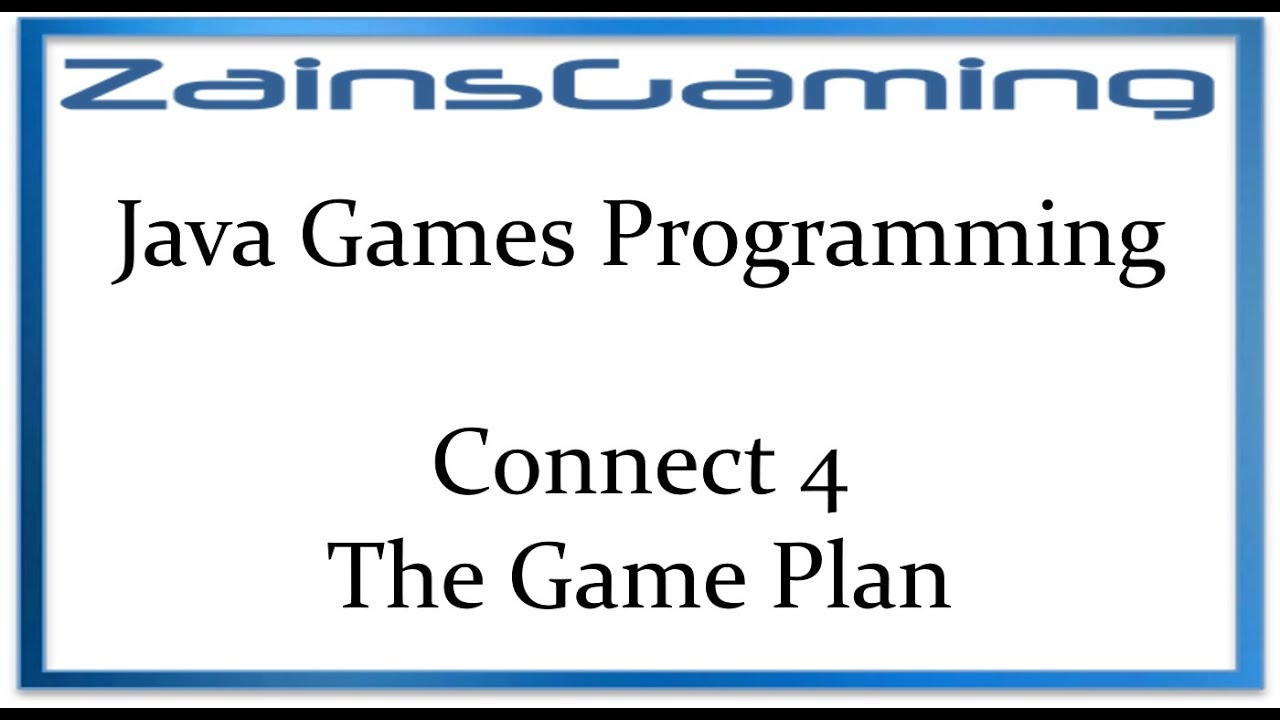 Java Games Programming Tut10 - Connect 4 (Planning)