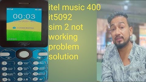 itel music 400) itel it5092 sim 2 not working only 1 jumper