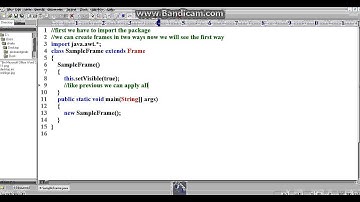 how to create an awt window part-2