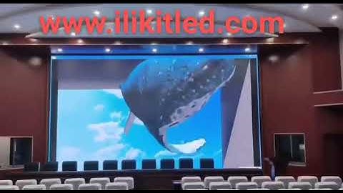 high quality & 3840Hz P3 indoor 3D naked-eye LED screen video wall adv. in famous Austria theater