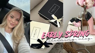 SPRING CLEAN VLOG: New Fragrance, Flowers, Candle Haul, Home Project &amp; Physical and Mental Declutter