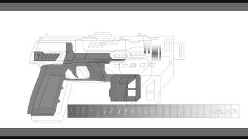Speedpainting the Lawgiver (Dredd 2012)