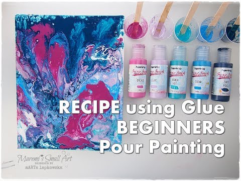 Basic RECIPE Acrylic Pour Painting for BEGINNERS with CELLS ♡ Maremi's ...