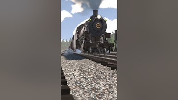 DHTrainz Shorts, EB Heavy, Departing Alarka on the GN in Railroader #train #trainsim  #railroader