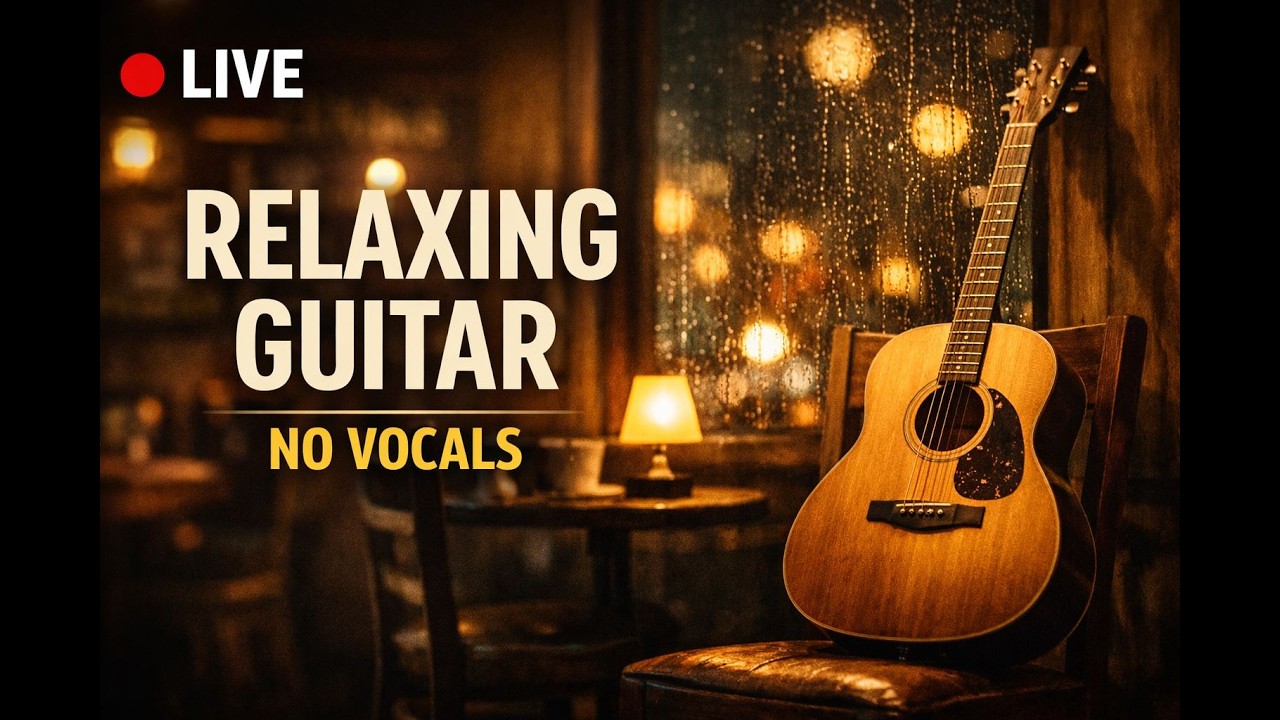 Acoustic Guitar Instrumental LIVE 🎸 | Calm Background Music for Work & Study