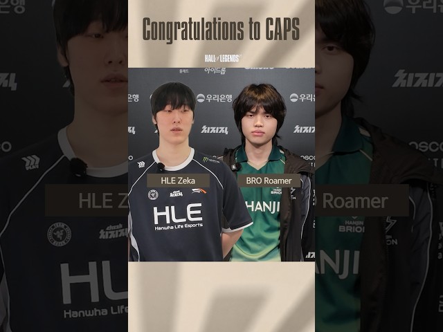 Caps의 전설의 전당 헌액 축하 | Zeka & Roamer