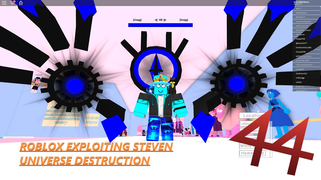 Roblox Exploiting Steven Universe Destruction Ep 44 By Sonicelijahmania - roblox exploiting destroying condo with guns ep42