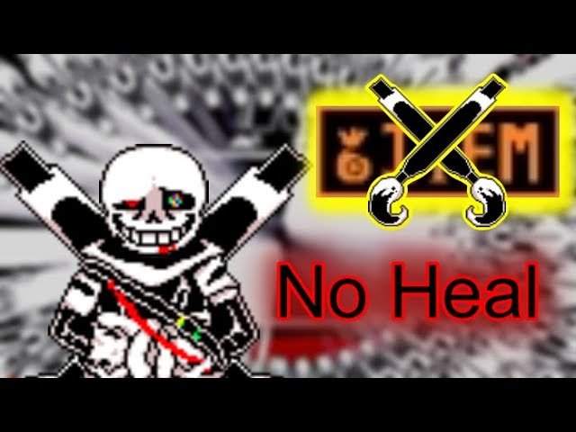 No heal #3 (Ink sans shanghaivania phase 3)(5th ever no heal, my third  no-heal)(I nad to no-hit the final gaster blaster circle cause 1 hp) :  r/Undertale