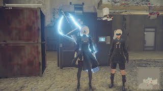 how to get ''electric weapons'' in Nier Automata || type 40 sword and blade fully upgraded