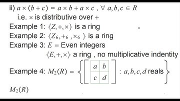 Algebraic Structures 16 Rings Integral Domains and Fields