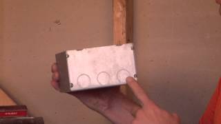 Square Box: 3-1/2" Deep, 6" Square Junction Box with Side & Bottom Knockouts  6350-3/4