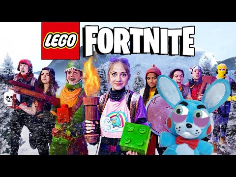 TOY BONNIE REACTS TO: LEGO Fortnite in Real Life (Shiloh and Bros)