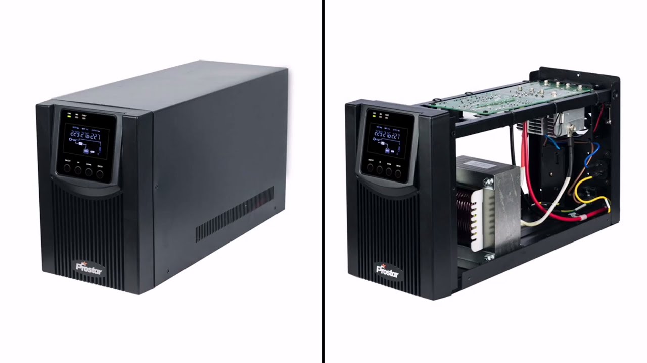 1KVA 12VDC/24VDC Single Phase Line Interactive UPS with LCD Display