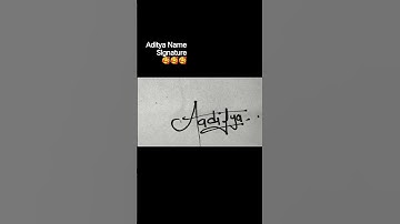 Aditya Name Signature #shorts #viralshorts #signature