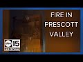 Fire rips through Prescott Valley construction site, prompting evacuations and road closures