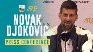 Novak Djokovic Pre-Tournament Press Conference | Rolex Monte Carlo Masters 2024