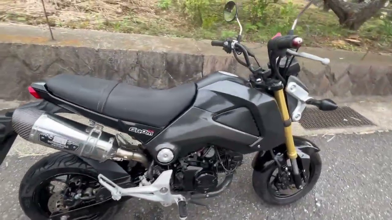 ホンダ グロム 125 JC61 ワンオーナー車 ヨシムラマフラー ブラック