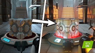 Portal RTX - RAYTRACING ON vs OFF Comparison - DLSS3 - RTX 4090 - 4K