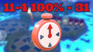 Super Mario 3D World (Switch 2) 11-4 100% Speedrun | Time: 31 (WR)
