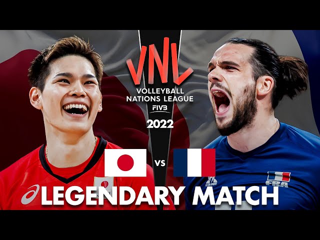 LEGENDARY MATCH | JAPAN 🇯🇵 vs FRANCE 🇫🇷 | Men's VNL 2022 - YouTube