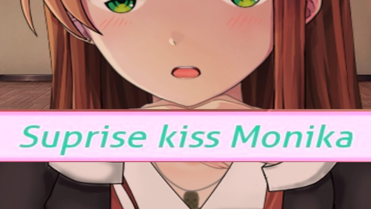 Surprise-Kissing Monika