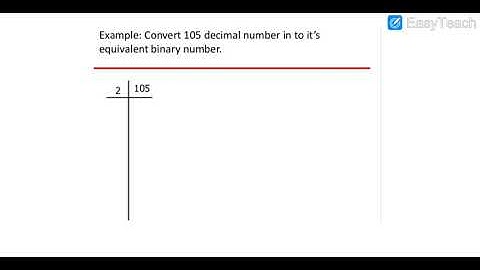 Conversion from DECIMAL to BINARY (Telugu)