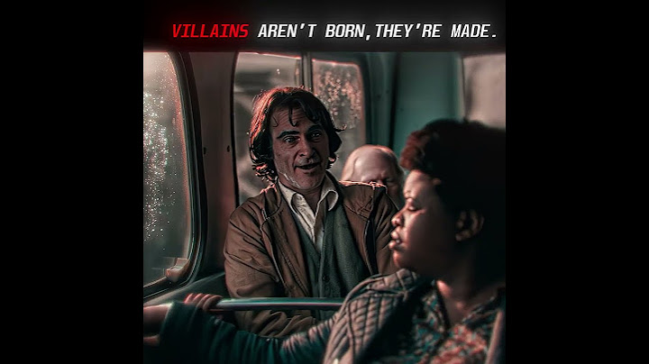 VILLAINS AREN'T BORN THEY'RE MADE | Joker EDIT