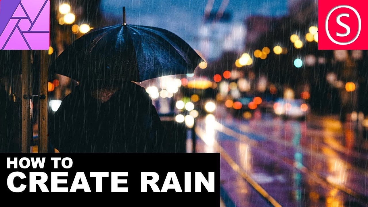 Affinity Photo – Realistic Rain Tutorial for Photos
