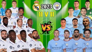 2023 Real Madrid vs Manchester City 2023 🔥11v11🔥 (Benzema, Valverde, Mahrez, Bruyne, Haaland)