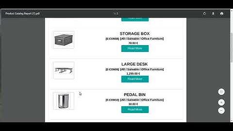 Product catalog generator Odoo App