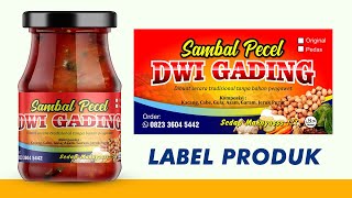 Cara membuat stiker label makanan di CorelDraw - Pemula