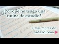 ¿Por qué no tengo una rutina de estudio? + mis metas de cada idioma 🇨🇳🇰🇷🇮🇹