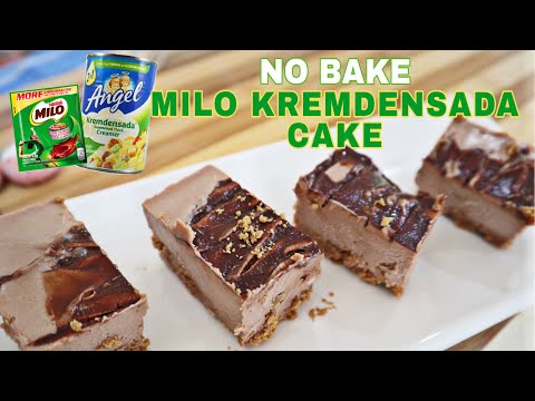 no-bake-|-how-to-make-3-ingredients-milo-kremdensesa-cake-|-pang-business-|-100php-puhunan-|-easy
