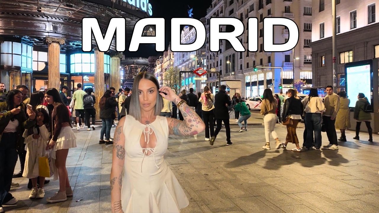 The City Never Sleeps: Walking in Madrid at Night 🇪🇸