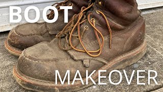 Thorogood Moc Toe Boot Restoration | Total Boot Makeover