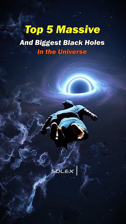 Top 5 Massive Black Holes 😱☠️ #space #blackhole #universe